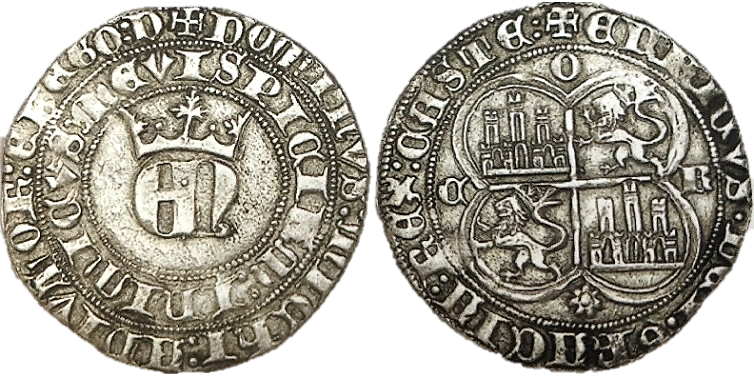 Tipo 22. Real de Real de Plata con &ldquo;EN&rdquo; coronadas.