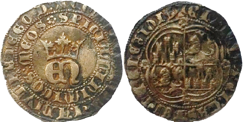 Tipo 22. Real de Real de Plata con &ldquo;EN&rdquo; coronadas.