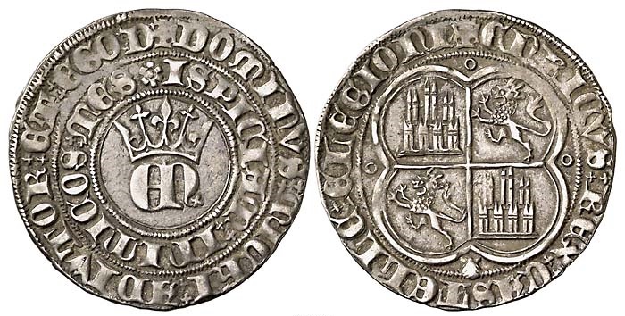 Tipo 22. Real de Real de Plata con &ldquo;EN&rdquo; coronadas.
