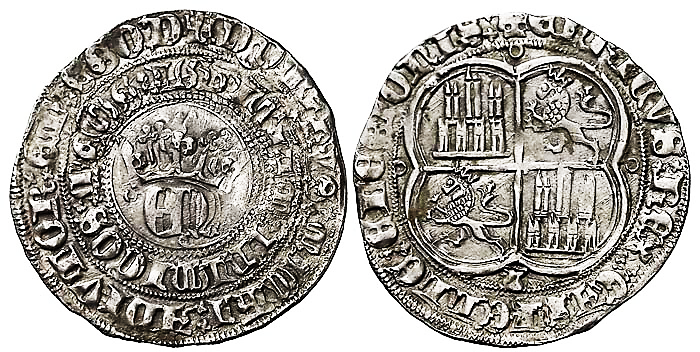 Tipo 22. Real de Real de Plata con &ldquo;EN&rdquo; coronadas.