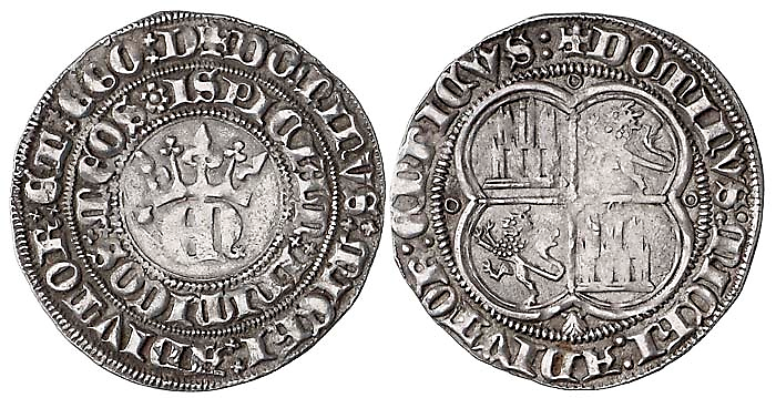 Tipo 22. Real de Real de Plata con &ldquo;EN&rdquo; coronadas.
