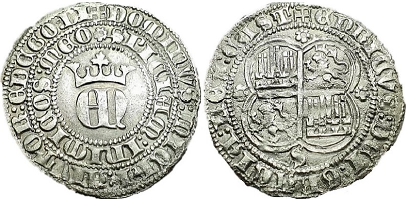 Tipo 22. Real de Real de Plata con &ldquo;EN&rdquo; coronadas.