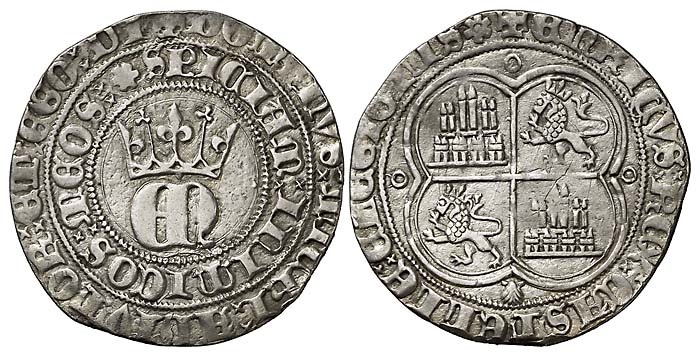 Tipo 22. Real de Real de Plata con &ldquo;EN&rdquo; coronadas.