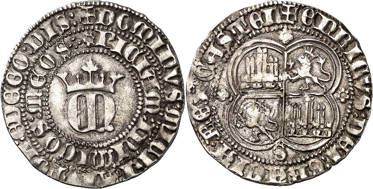 Tipo 22. Real de Real de Plata con &ldquo;EN&rdquo; coronadas.