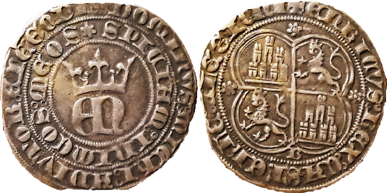 Tipo 22. Real de Real de Plata con &ldquo;EN&rdquo; coronadas.