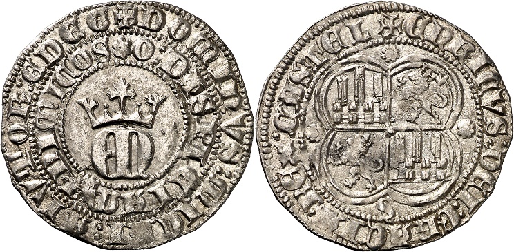 Tipo 22. Real de Real de Plata con &ldquo;EN&rdquo; coronadas.