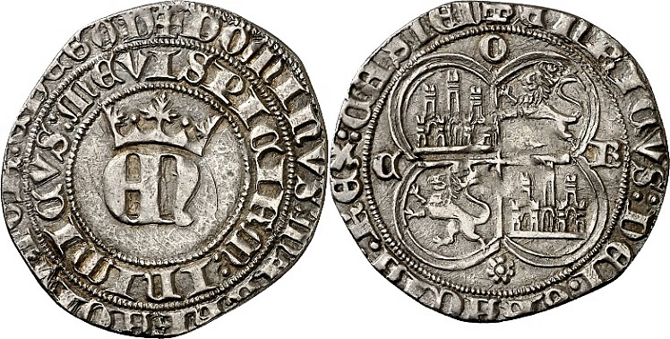 Tipo 22. Real de Real de Plata con &ldquo;EN&rdquo; coronadas.