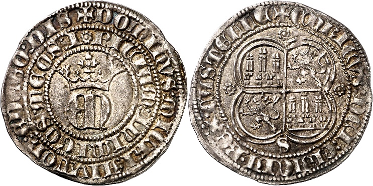Tipo 22. Real de Real de Plata con &ldquo;EN&rdquo; coronadas.