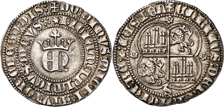 Tipo 22. Real de Real de Plata con &ldquo;EN&rdquo; coronadas.