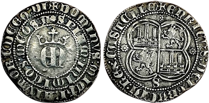 Tipo 22. Real de Real de Plata con &ldquo;EN&rdquo; coronadas.