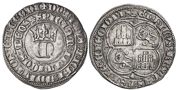 Tipo 22. Real de Real de Plata con &ldquo;EN&rdquo; coronadas.