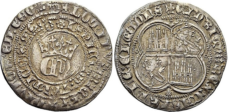 Tipo 22. Real de Real de Plata con &ldquo;EN&rdquo; coronadas.