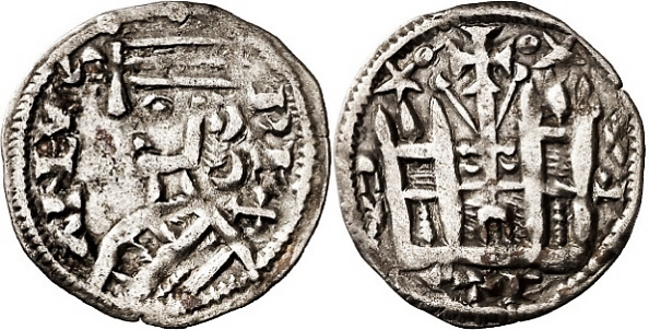 Tipo 38. Dinero de &ldquo;Anfvs Rex/Castela&rdquo;