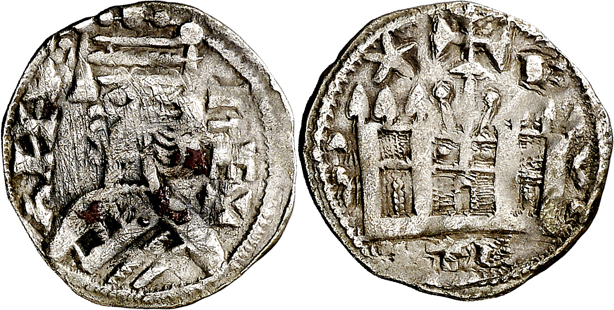 Tipo 38. Dinero de &ldquo;Anfvs Rex/Castela&rdquo;