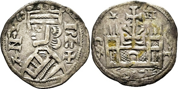 Tipo 38. Dinero de &ldquo;Anfvs Rex/Castela&rdquo;