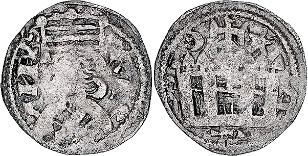 Tipo 38. Dinero de &ldquo;Anfvs Rex/Castela&rdquo;