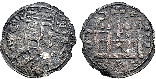 Tipo 38. Dinero de &ldquo;Anfvs Rex/Castela&rdquo;