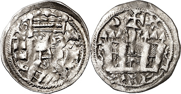Tipo 38. Dinero de &ldquo;Anfvs Rex/Castela&rdquo;