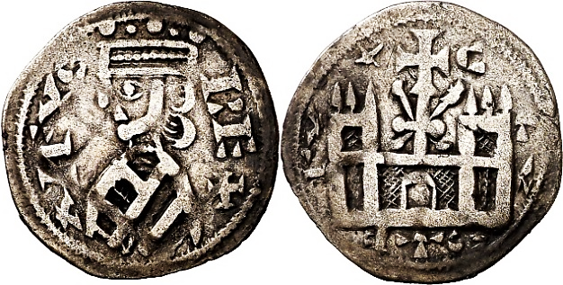 Tipo 38. Dinero de &ldquo;Anfvs Rex/Castela&rdquo;