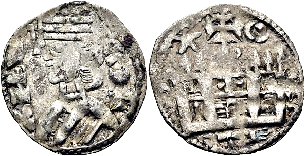 Tipo 38. Dinero de &ldquo;Anfvs Rex/Castela&rdquo;