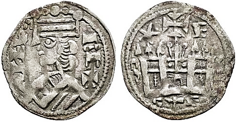 Tipo 38. Dinero de &ldquo;Anfvs Rex/Castela&rdquo;
