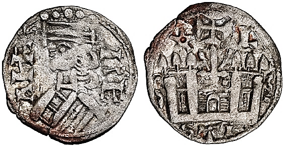 Tipo 38. Dinero de &ldquo;Anfvs Rex/Castela&rdquo;