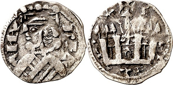 Tipo 38. Dinero de &ldquo;Anfvs Rex/Castela&rdquo;