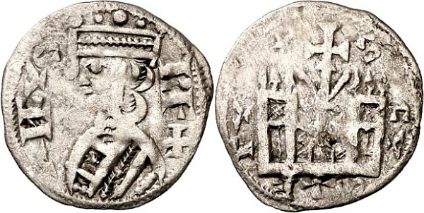 Tipo 38. Dinero de &ldquo;Anfvs Rex/Castela&rdquo;