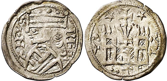 Tipo 38. Dinero de &ldquo;Anfvs Rex/Castela&rdquo;