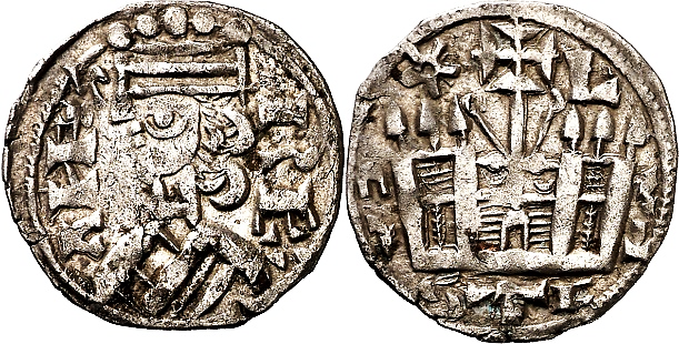 Tipo 38. Dinero de &ldquo;Anfvs Rex/Castela&rdquo;
