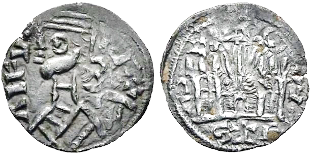 Tipo 38. Dinero de &ldquo;Anfvs Rex/Castela&rdquo;