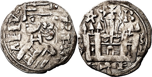Tipo 38. Dinero de &ldquo;Anfvs Rex/Castela&rdquo;