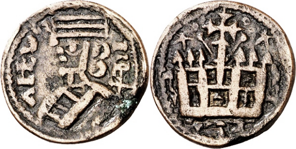 Tipo 38. Dinero de &ldquo;Anfvs Rex/Castela&rdquo;