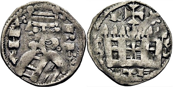 Tipo 38. Dinero de &ldquo;Anfvs Rex/Castela&rdquo;
