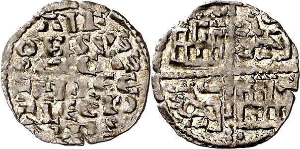 Tipo 4. Dinero alfons&iacute; de la Primera Guerra de Granada