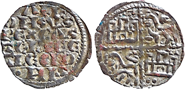 Tipo 4. Dinero alfons&iacute; de la Primera Guerra de Granada