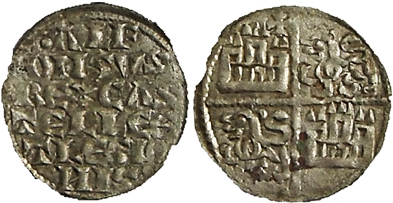 Tipo 4. Dinero alfons&iacute; de la Primera Guerra de Granada