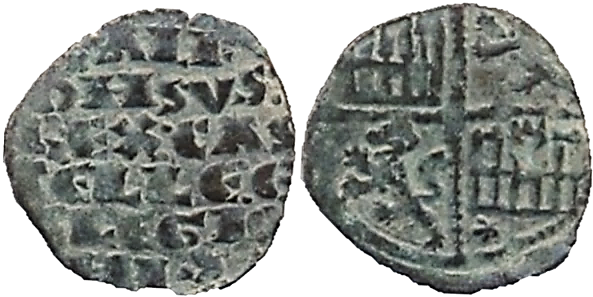 Tipo 4. Dinero alfons&iacute; de la Primera Guerra de Granada