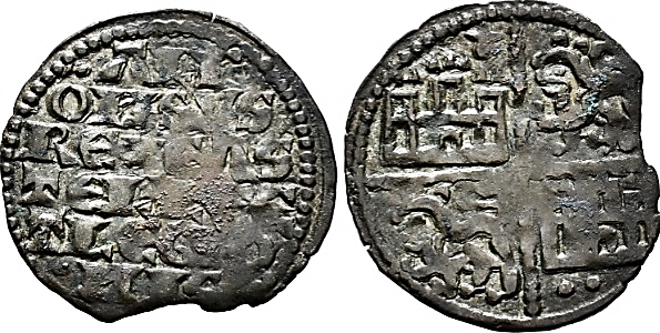 Tipo 4. Dinero alfons&iacute; de la Primera Guerra de Granada