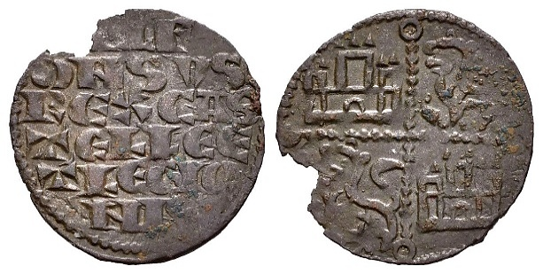 Tipo 4. Dinero alfons&iacute; de la Primera Guerra de Granada