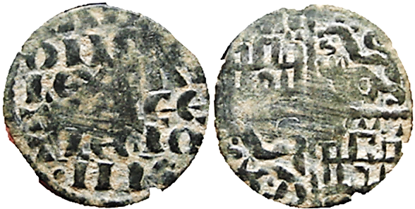 Tipo 4. Dinero alfons&iacute; de la Primera Guerra de Granada