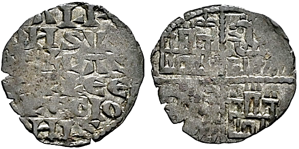 Tipo 4. Dinero alfons&iacute; de la Primera Guerra de Granada