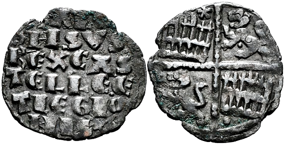 Tipo 4. Dinero alfons&iacute; de la Primera Guerra de Granada
