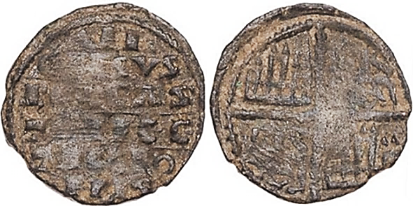 Tipo 4. Dinero alfons&iacute; de la Primera Guerra de Granada