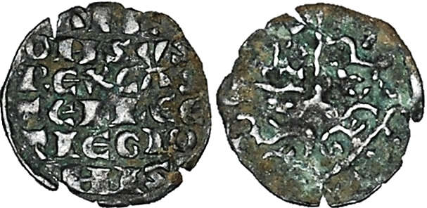 Tipo 4. Dinero alfons&iacute; de la Primera Guerra de Granada