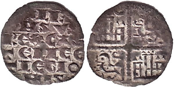 Tipo 4. Dinero alfons&iacute; de la Primera Guerra de Granada