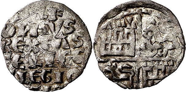 Tipo 4. Dinero alfons&iacute; de la Primera Guerra de Granada