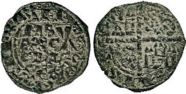 Tipo 4. Dinero alfons&iacute; de la Primera Guerra de Granada