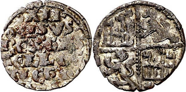 Tipo 4. Dinero alfons&iacute; de la Primera Guerra de Granada