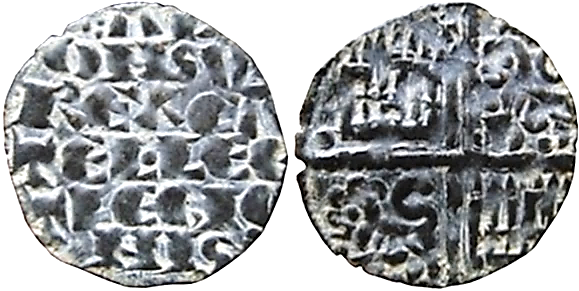 Tipo 4. Dinero alfons&iacute; de la Primera Guerra de Granada